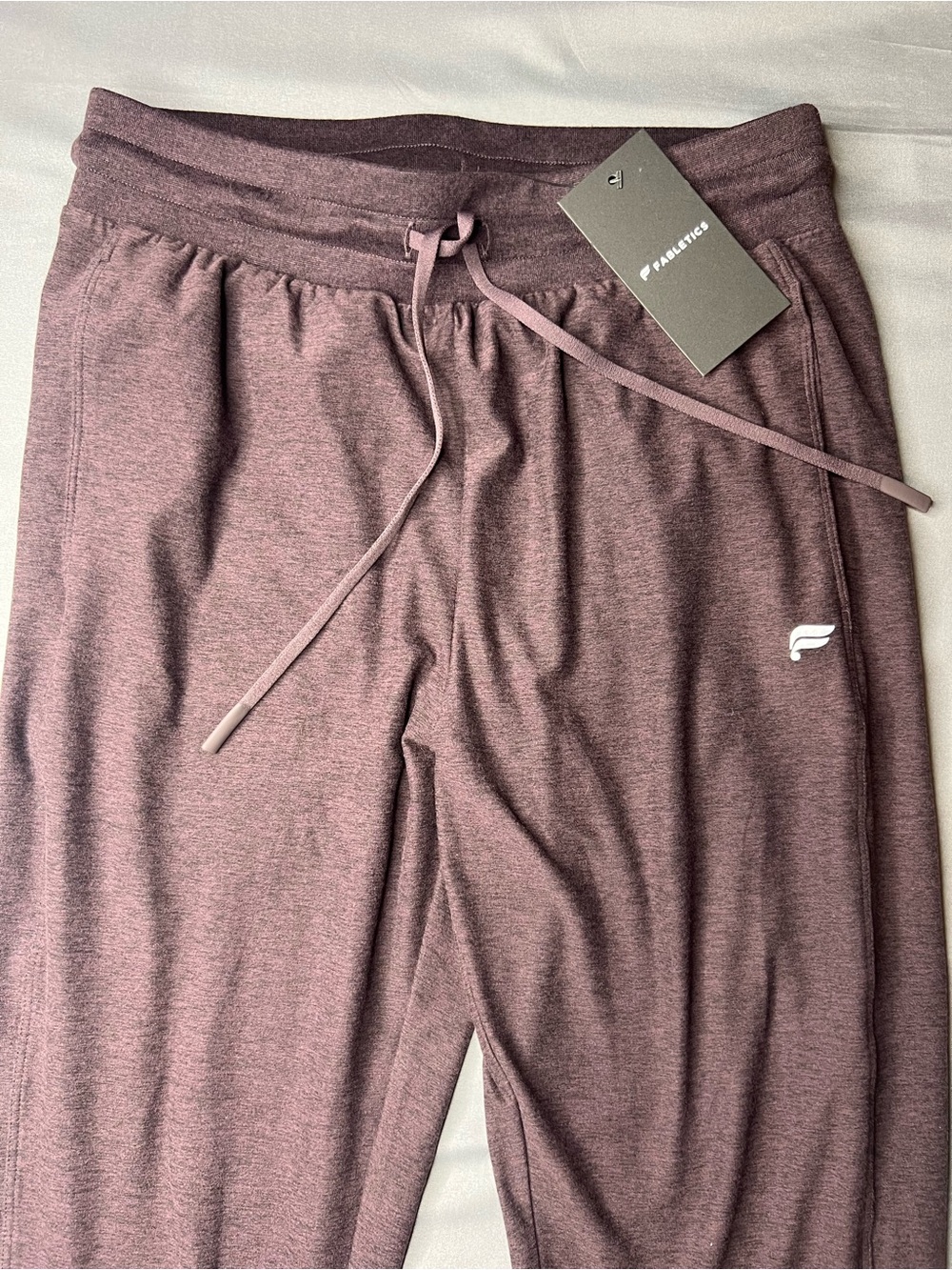 Fabletics Cloud Jersey Joggers Deep Plum Heather Size S NWT